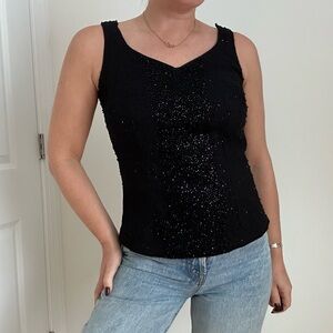 Vintage Beaded Holiday Tank